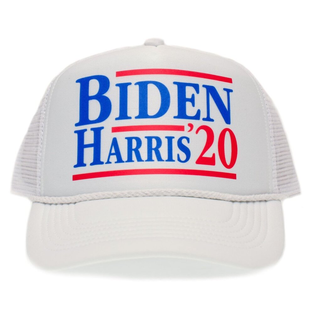 Joe Biden Kamala Harris 2020 Printed Truckers Hat Adult Unisex Cap White